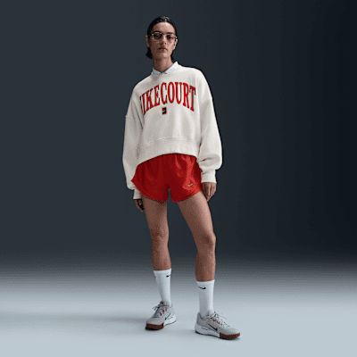 NikeCourt Phoenix FleeceOver-Oversized-Sweatshirt mit Rundhalsausschnitt (Damen) Valentinstagsangebot