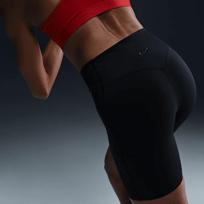 Nike UniversaBike-Shorts mit mittlerem Halt hohem Bund und Taschen für Damen (ca. 20 cm) Nur noch ein Tag übrig