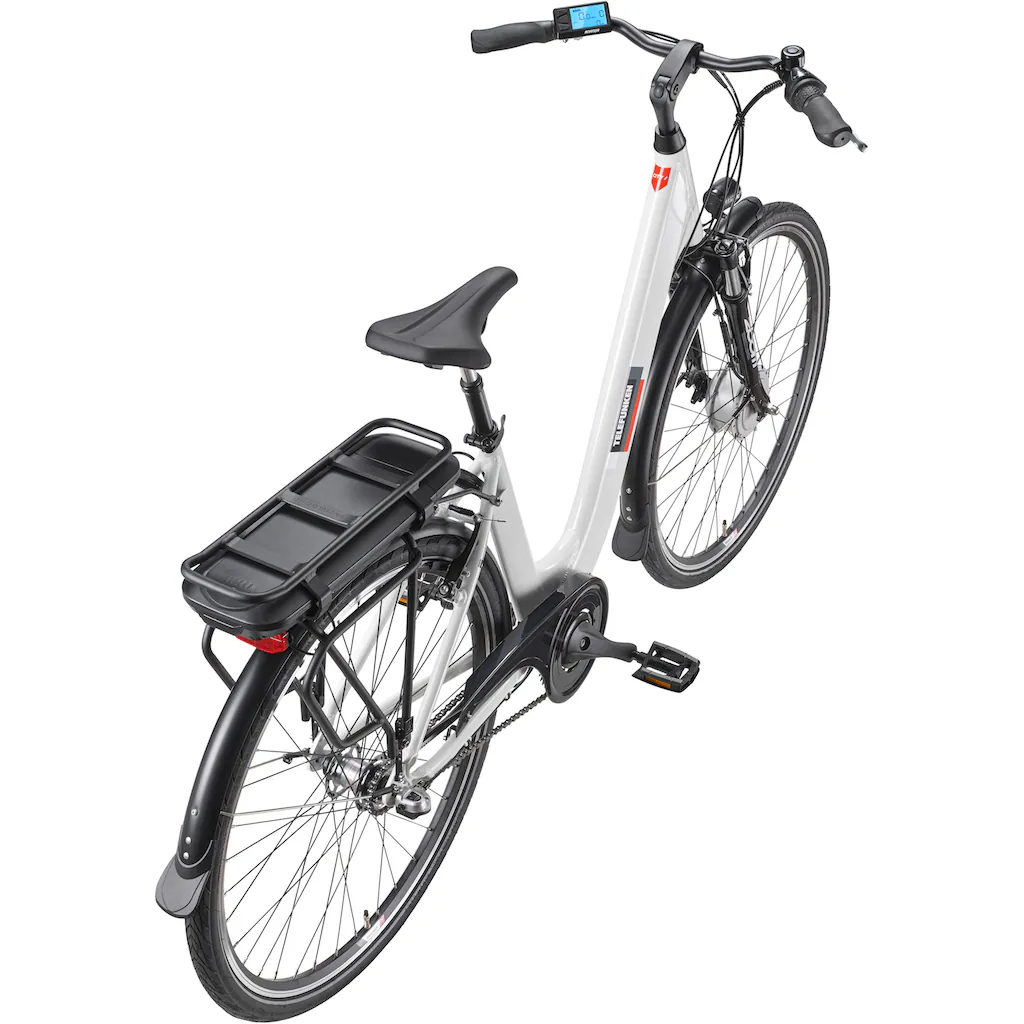 Telefunken E-Bike »Multitalent RC835« 3 Gang Shimano Frontmotor 250 W (28 Zoll Straßenzulassung ca. 100 km Reichweite) Pedelec Elektrofahrrad für Herren u. Damen tiefer Einstieg Cityrad auf Rechnung kaufen Neueste Mode