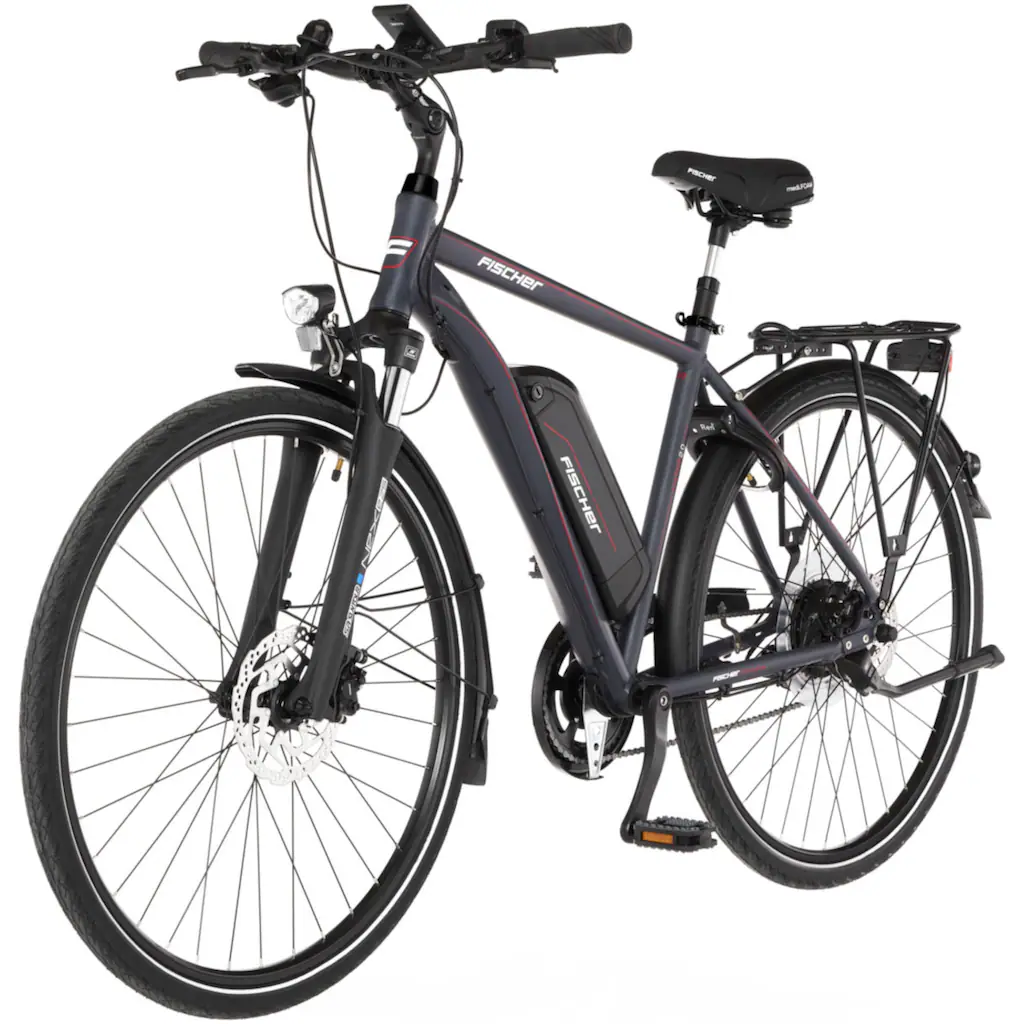 FISCHER Fahrrad E-Bike »VIATOR 2.0 Herren 422« 8 Gang Shimano Acera Pedelec Elektrofahrrad für Herren Trekkingrad Räumungsverkauf