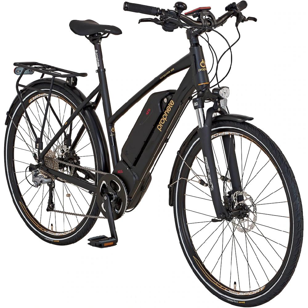 Prophete E-Bike »Entdecker eSport« 10 Gang Shimano Mittelmotor 250 W Pedelec Elektrofahrrad für Damen Trekkingrad auf Raten Tägliche Deals