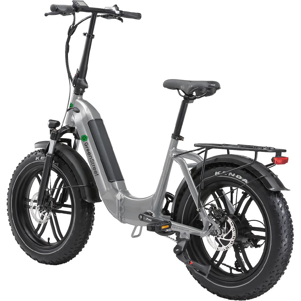 GreenStreet E-Bike »Tiefeinsteiger Klapprad GS5« 7 Gang Shimano Heckmotor 250 W (Set 2 tlg. mit Akku-Ladegeräte Fat Tires) Pedelec Elektrofahrrad für Damen u. Herren Klapprad auf Rechnung bestellen Kostenlose Rückgabe