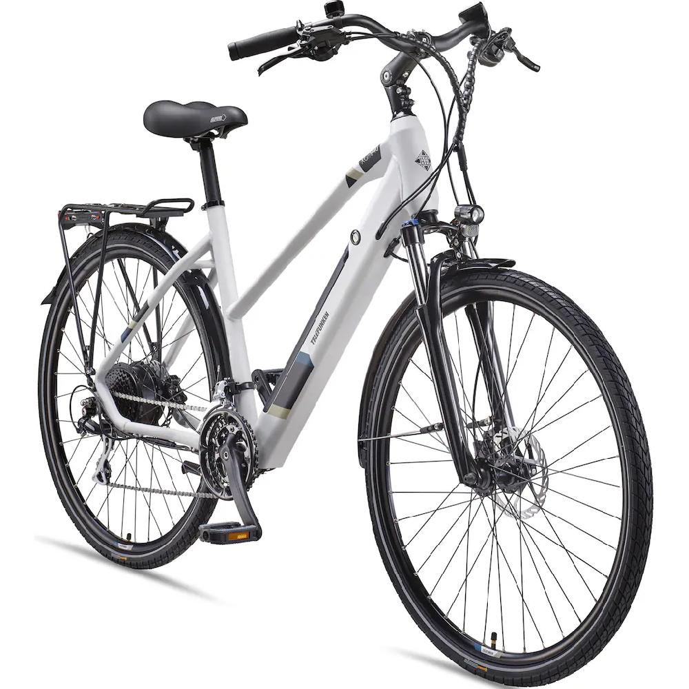 Telefunken E-Bike »Expedition XC940« 24 Gang Shimano Acera Heckmotor 250 W (ca. 100 km Reichweite-hydraulische Scheibenbremsen-Straßenzulassung) Trekking Elektrofahrrad Damen 28 Zoll 36 V 417 6 Wh Akku Pedelec Neueste Stile