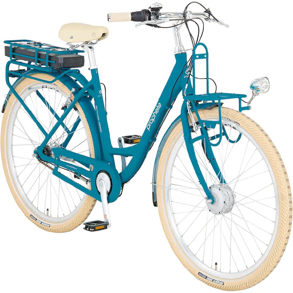 Prophete E-Bike »Geniesser e3000« 7 Gang Shimano Frontmotor 250 W Pedelec Elektrofahrrad für Damen u. Herren Cityrad auf Rechnung online bestellen Letzter Tag