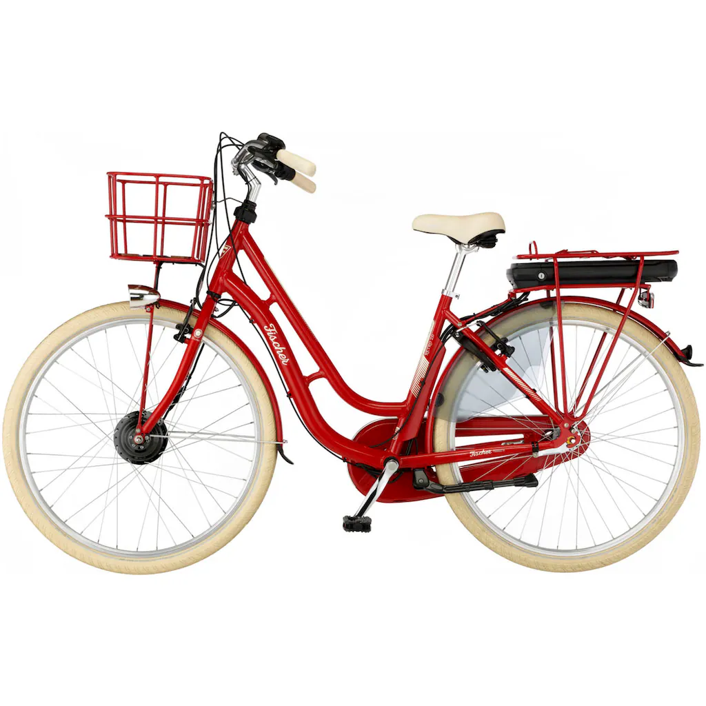 FISCHER Fahrrad E-Bike »CITA RETRO 2.0 418 48« 3 Gang Shimano Shimano 3-Gang Nexus Nabenschaltung (mit Akku-Ladegerät-mit Werkzeug) Pedelec Elektrofahrrad für Damen u. Herren Cityrad auf Rechnung kaufen Bis zu 65% Rabatt