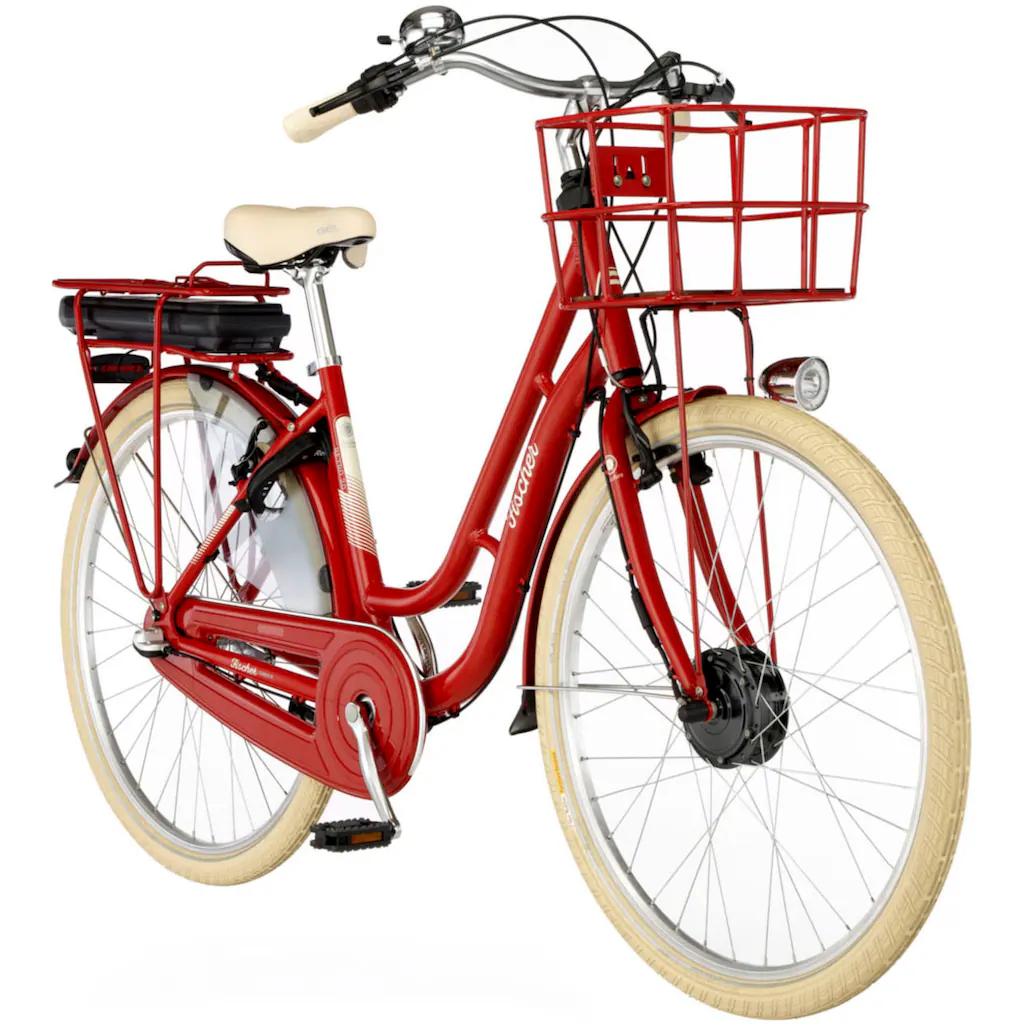 FISCHER Fahrrad E-Bike »CITA RETRO 2.0 418 48« 3 Gang Shimano Shimano 3-Gang Nexus Nabenschaltung (mit Akku-Ladegerät-mit Werkzeug) Pedelec Elektrofahrrad für Damen u. Herren Cityrad auf Rechnung kaufen Bis zu 65% Rabatt