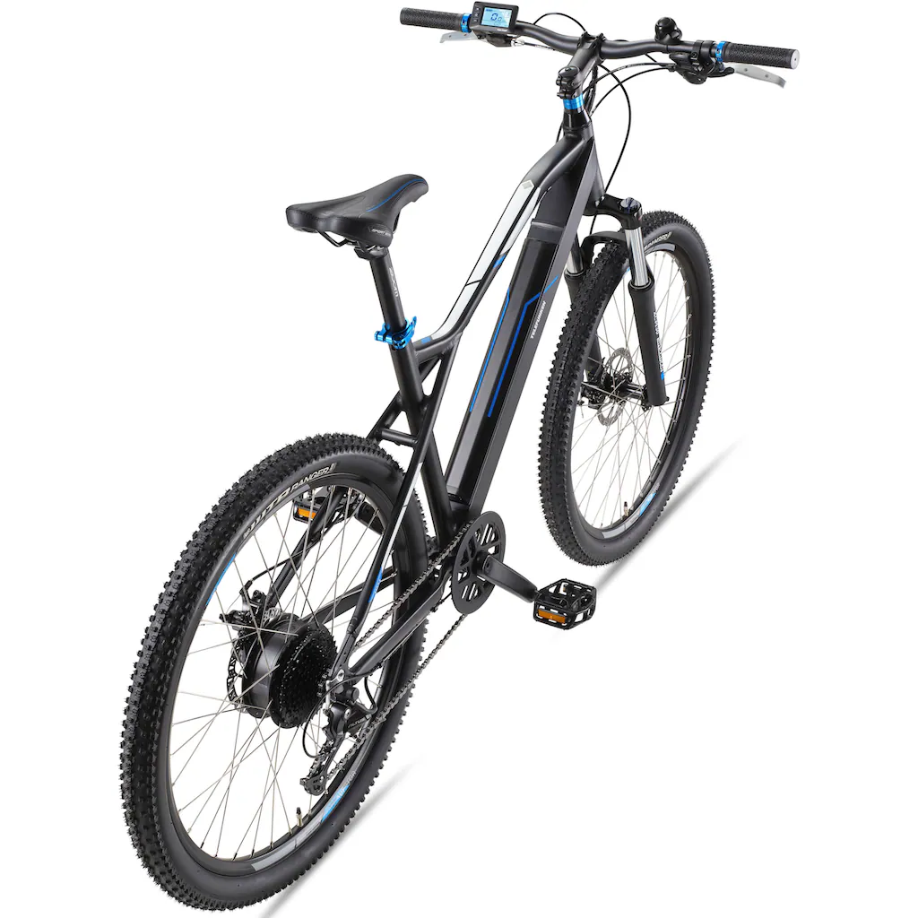 Telefunken E-Bike »Aufsteiger M924« 9 Gang Shimano Altus Heckmotor 250 W (36 V 504 Wh Akku-ca. 100 km Reichweite-Geländebike off road) Mountainbike MTB Elektrofahrrad Damen Herren 27 5 / 29 Zoll Pedelec auf Rechnung bestellen Sonderangebot der Fabrik