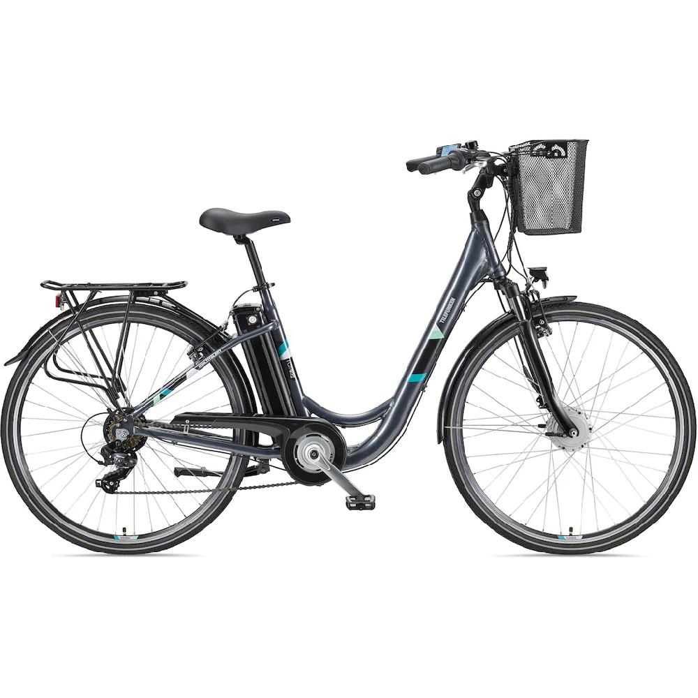 Telefunken E-Bike »Multitalent RC822« 7 Gang Shimano Tourney Frontmotor 250 W (ca. 100 km Reichweite-2 V-Bremsen-Beleuchtung-Straßenzulassung) City Elektrofahrrad Damen Herren 28 Zoll 36 V 374 Wh Akku Pedelec auf Rechnung bes Bis zu 55% Rabatt