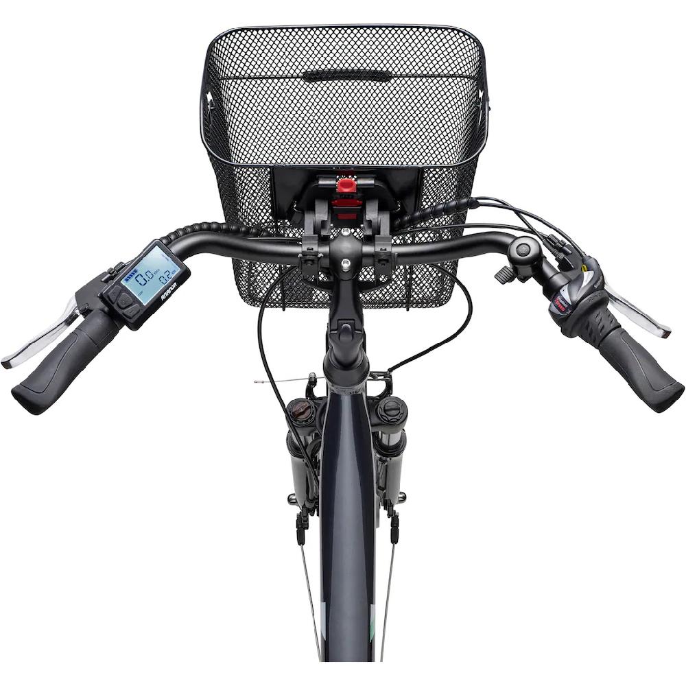 Telefunken E-Bike »Multitalent RC822« 7 Gang Shimano Tourney Frontmotor 250 W (ca. 100 km Reichweite-2 V-Bremsen-Beleuchtung-Straßenzulassung) City Elektrofahrrad Damen Herren 28 Zoll 36 V 374 Wh Akku Pedelec auf Rechnung bes Bis zu 55% Rabatt