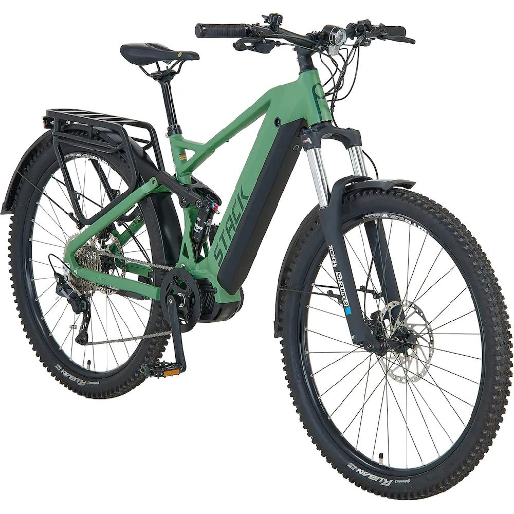 Prophete E-Bike »Stack 5.0« 10 Gang Shimano Mittelmotor 250 W (Akku-Ladegerät) Pedelec Elektrofahrrad für Damen u. Herren MTB Mountainbike Nur noch ein Tag übrig