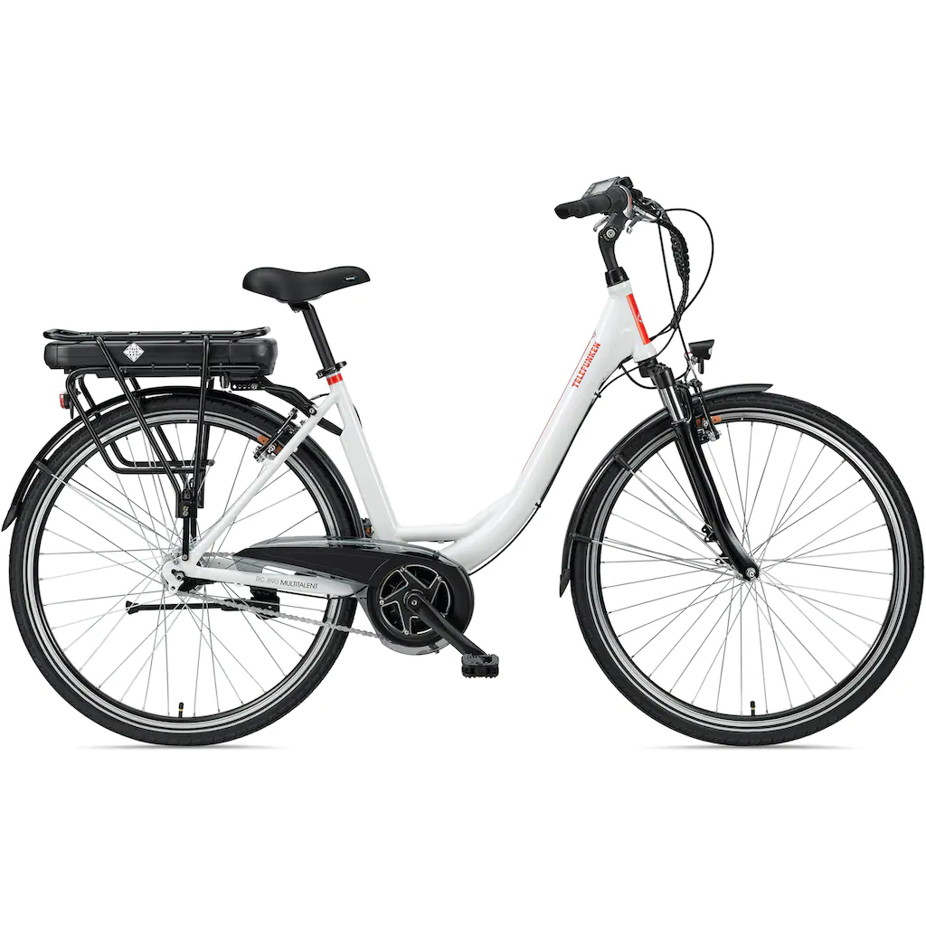 Telefunken E-Bike »Multitalent RC890« 7 Gang Shimano Nexus Mittelmotor 250 W Pedelec Elektrofahrrad für Damen u. Herren Cityrad Speichern exportieren