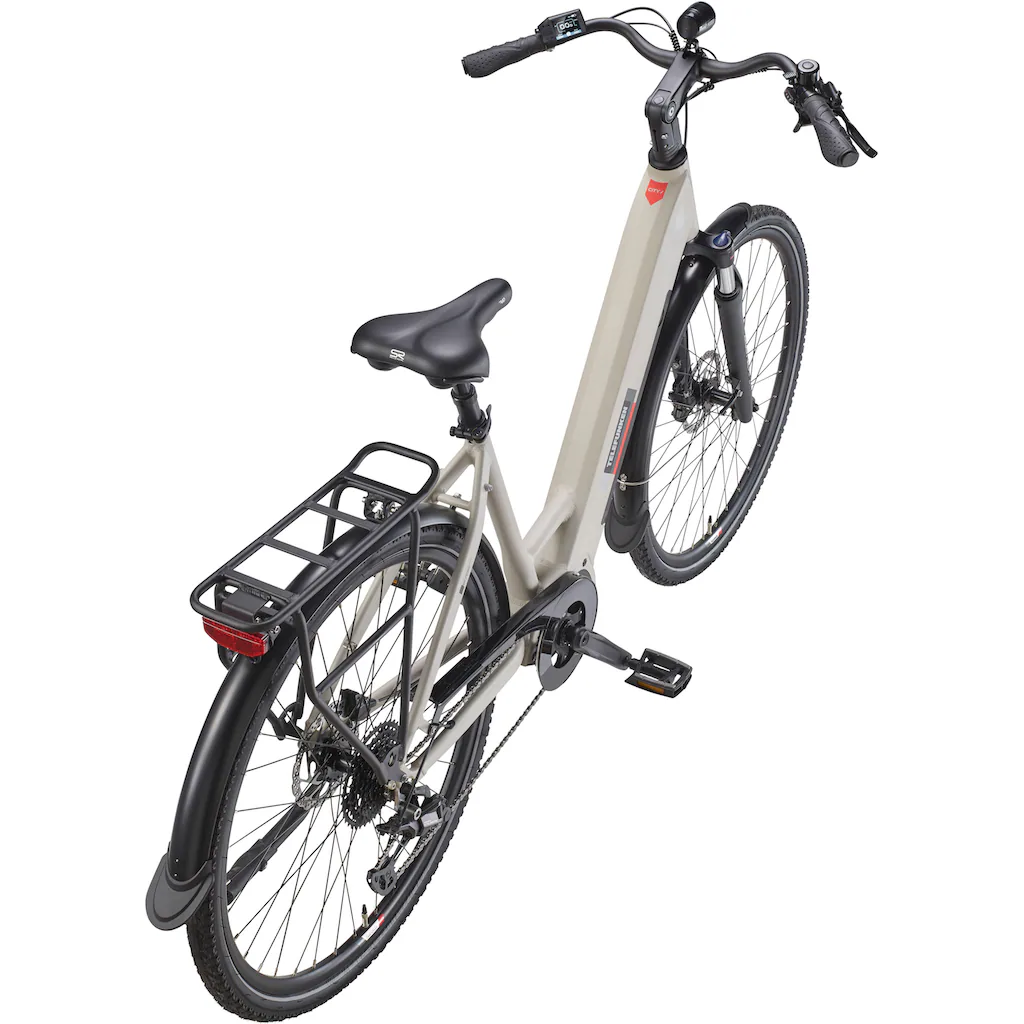 Telefunken E-Bike »Multitalent RC680« 10 Gang Shimano Mittelmotor 250 W (28 Zoll Straßenzulassung Scheibenbremsen) Pedelec Elektrofahrrad für Damen u. Herren Cityrad zollfrei