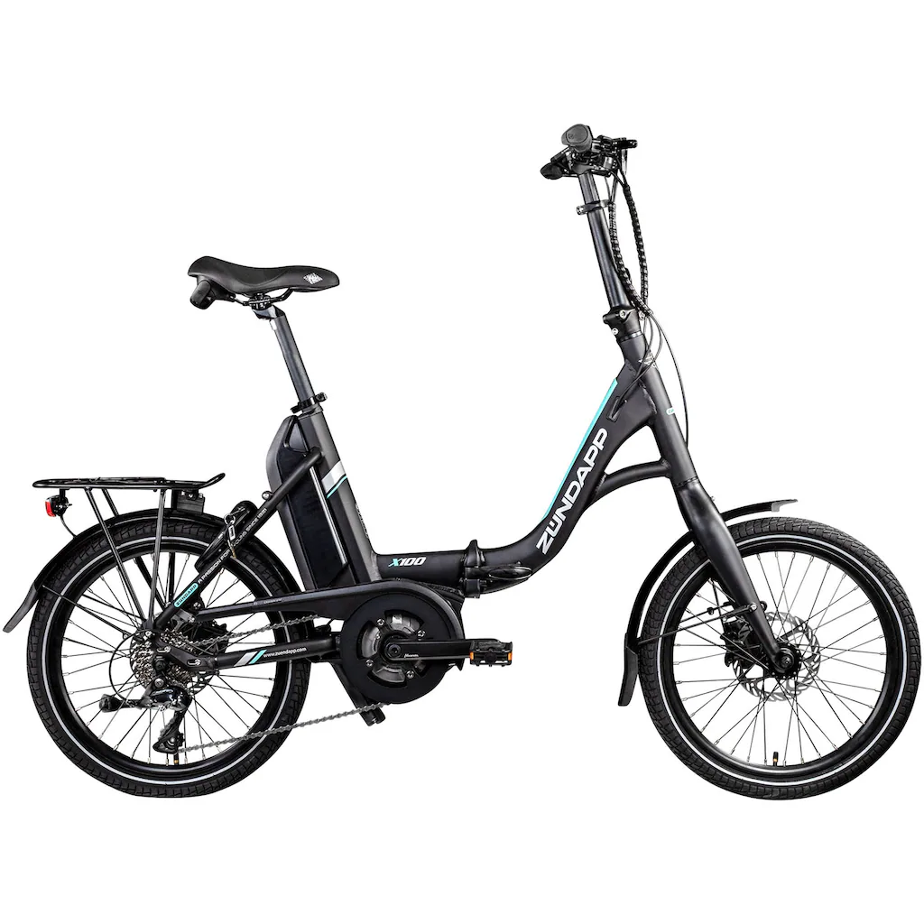 Zündapp E-Bike »X100« 9 Gang Shimano Sora Mittelmotor 250 W Pedelec Elektrofahrrad für Damen u. Herren Faltrad auf Rechnung online kaufen Verkauf