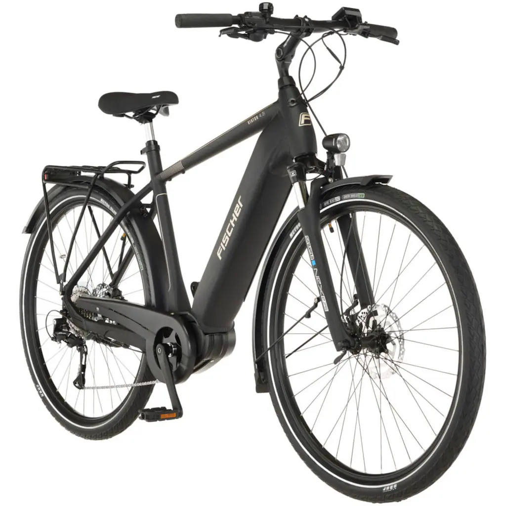 FISCHER Fahrrad E-Bike »VIATOR 4.2i« 9 Gang Shimano Acera Mittelmotor 250 W (mit Faltschloss) Pedelec Elektrofahrrad für Damen u. Herren Trekkingrad auf Rechnung kaufen im Angebot