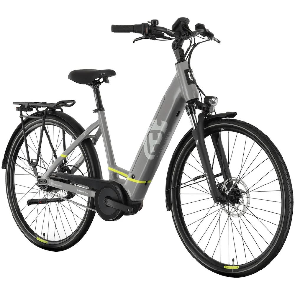 Husqvarna E-BICYCLES E-Bike »E-Citybike Towner 2« 8 Gang Shimano Nexus Mittelmotor 250 W (28 Zoll Bosch Motor Rücktritt Scheibenbremsen mit Straßenzulassung) Pedelec Elektrofahrrad für Herren u. Damen Cityrad tiefer Einstie Schlussverkauf