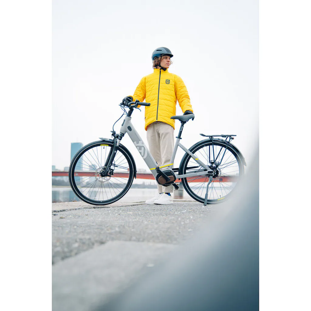 Husqvarna E-BICYCLES E-Bike »E-Citybike Towner 2« 8 Gang Shimano Nexus Mittelmotor 250 W (28 Zoll Bosch Motor Rücktritt Scheibenbremsen mit Straßenzulassung) Pedelec Elektrofahrrad für Herren u. Damen Cityrad tiefer Einstie Schlussverkauf