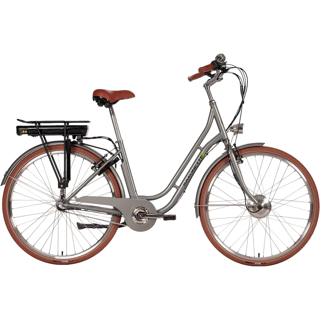 SAXONETTE E-Bike »Style Plus 2.0« 3 Gang Frontmotor 250 W (mit Akku-Ladegerät) Pedelec Elektrofahrrad für Damen u. Herren Cityrad auf Raten Günstiger Verkauf