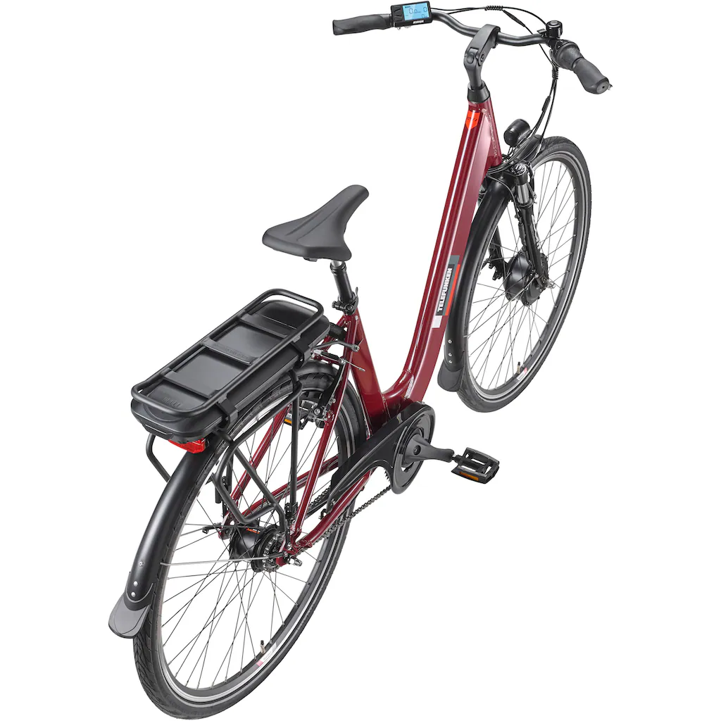 Telefunken E-Bike »Multitalent RC845« 7 Gang Shimano Frontmotor 250 W (28 Zoll Straßenzulassung ca. 100 km Reichweite) Pedelec Elektrofahrrad für Herren u. Damen tiefer Einstieg Cityrad auf Rechnung Limitierter Zeitrabatt