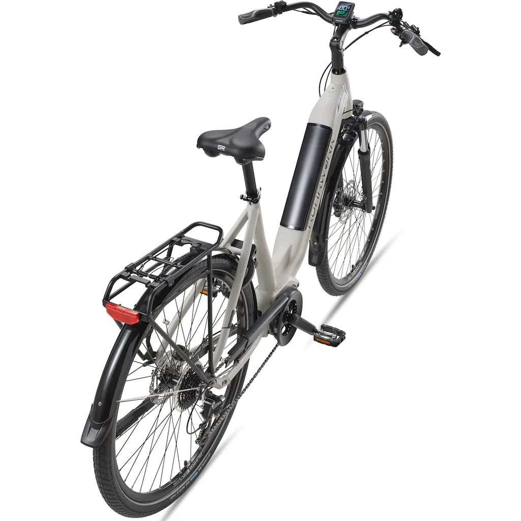 RUHRWERK E-Bike »MC800« 8 Gang Shimano Acera Mittelmotor 250 W Pedelec Elektrofahrrad für Damen u. Herren Cityrad auf Rechnung Rabatt