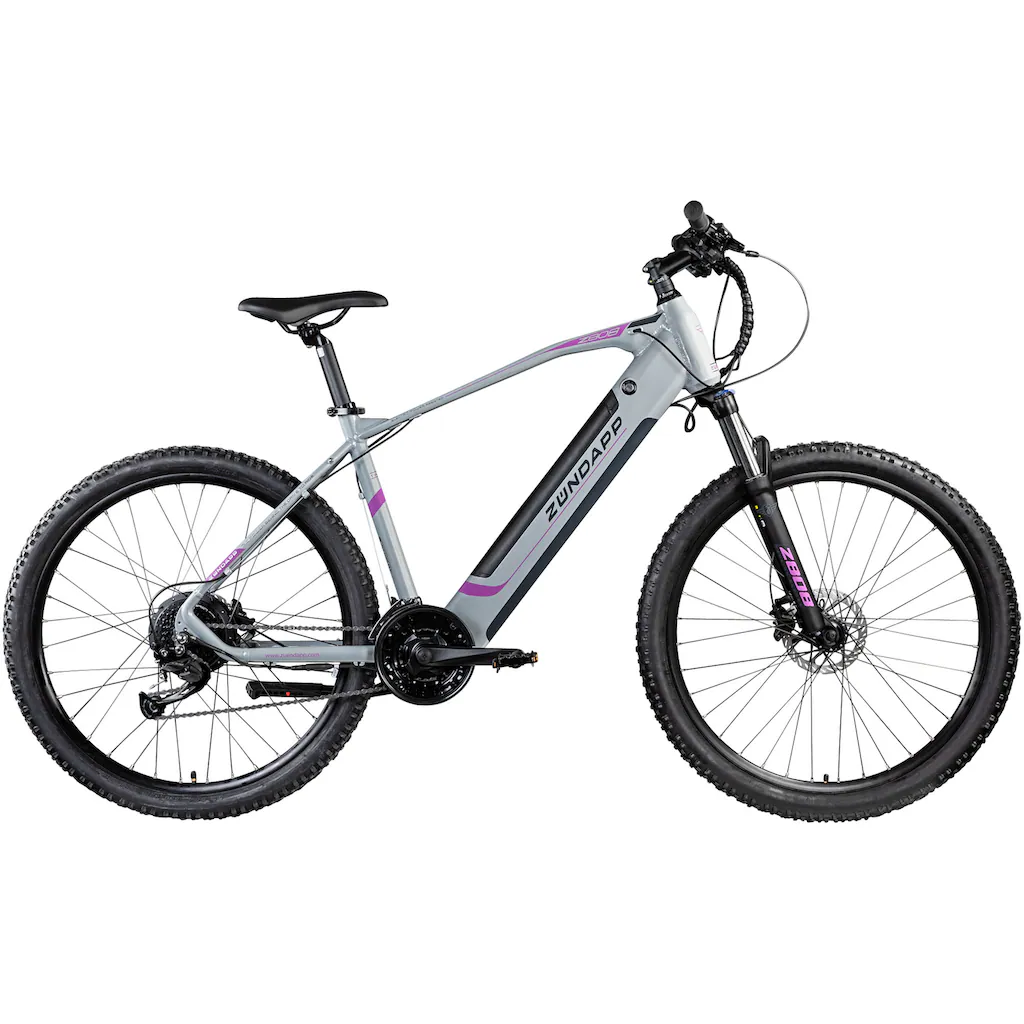 Zündapp E-Bike »Z808« 24 Gang Alivio Heckmotor 250 W Pedelec Elektrofahrrad für Damen u. Herren MTB Mountainbike