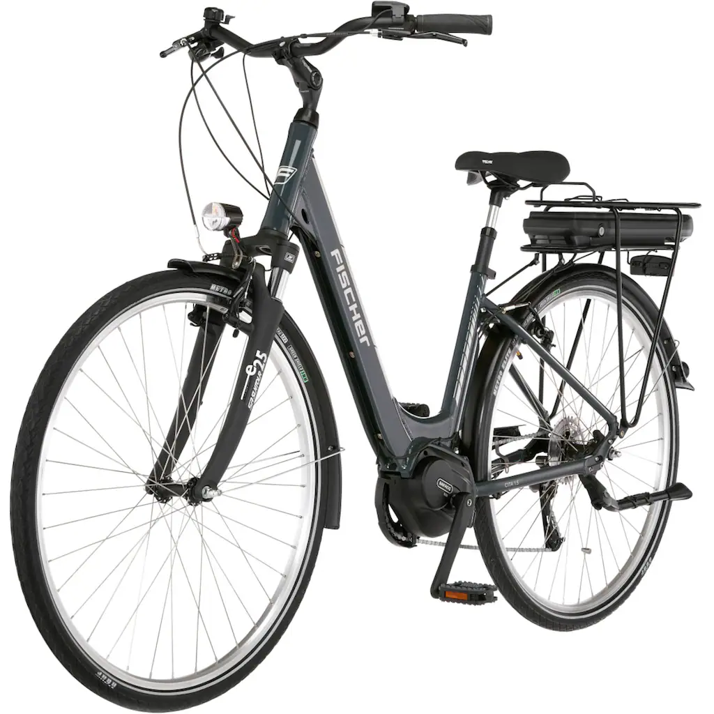 FISCHER Fahrrad E-Bike »CITA 1.5 522 44« 8 Gang Shimano Acera Mittelmotor 250 W (Schloss) Pedelec Elektrofahrrad für Damen u. Herren Cityrad auf Rechnung bestellen Flash Sale