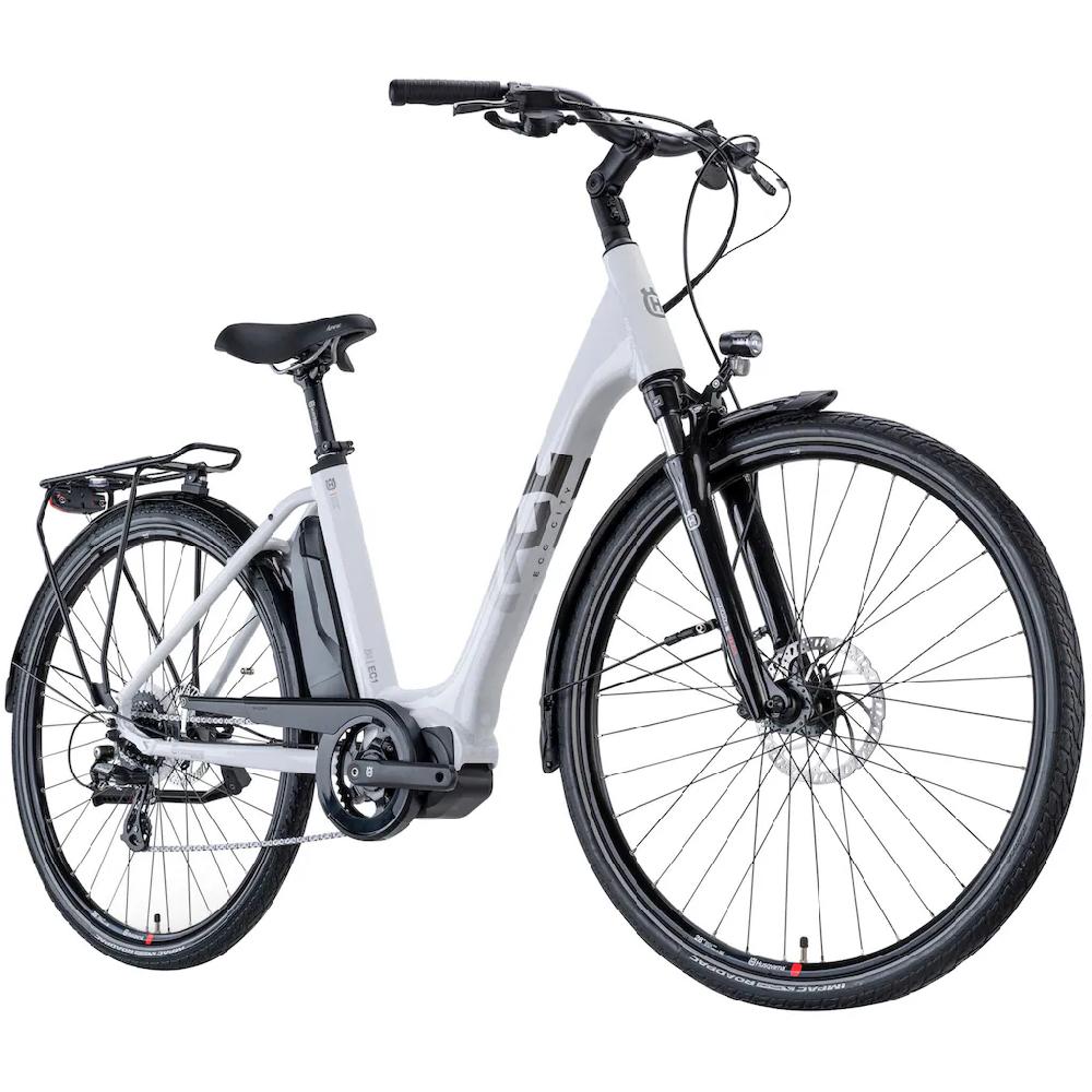 Husqvarna E-BICYCLES E-Bike »E-Citybike Eco City 1« 8 Gang Shimano Nexus Mittelmotor 250 W (28 Zoll Shimano Motor Rücktritt Scheibenbremsen Straßenzulassung) Pedelec Elektrofahrrad für Herren u. Damen Cityrad tiefer Einstie Begrenztes Angebot