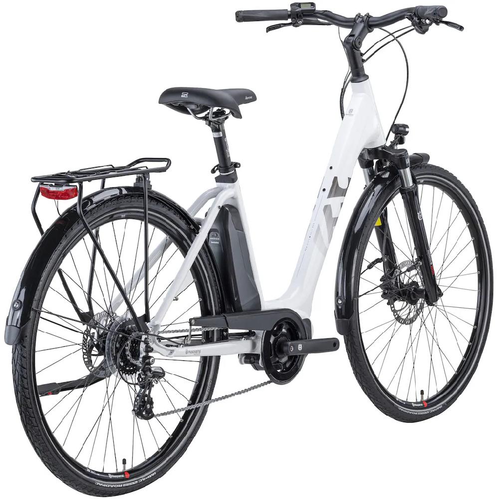 Husqvarna E-BICYCLES E-Bike »E-Citybike Eco City 1« 8 Gang Shimano Nexus Mittelmotor 250 W (28 Zoll Shimano Motor Rücktritt Scheibenbremsen Straßenzulassung) Pedelec Elektrofahrrad für Herren u. Damen Cityrad tiefer Einstie Begrenztes Angebot