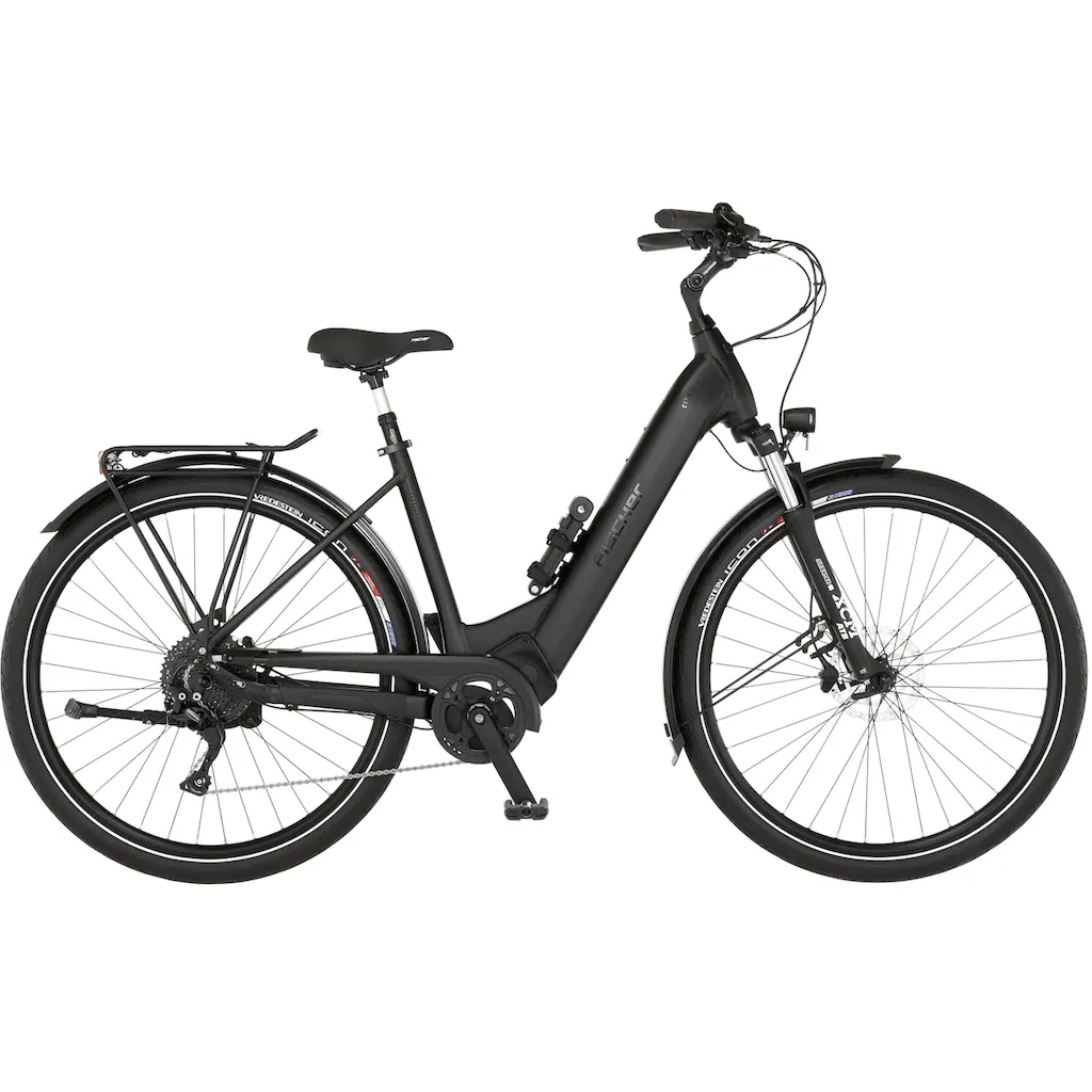 FISCHER Fahrrad E-Bike »CITA 8.0I 711« 10 Gang Shimano Nexus Mittelmotor 250 W (Schloss) Pedelec Elektrofahrrad für Damen u. Herren Cityrad auf Rechnung online bestellen
