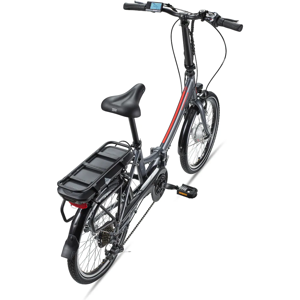 Telefunken E-Bike »Kompakt F810« 7 Gang Shimano Shimano Tourney Frontmotor 250 W Pedelec Elektrofahrrad für Damen u. Herren Faltrad auf Rechnung Jubiläumsangebot