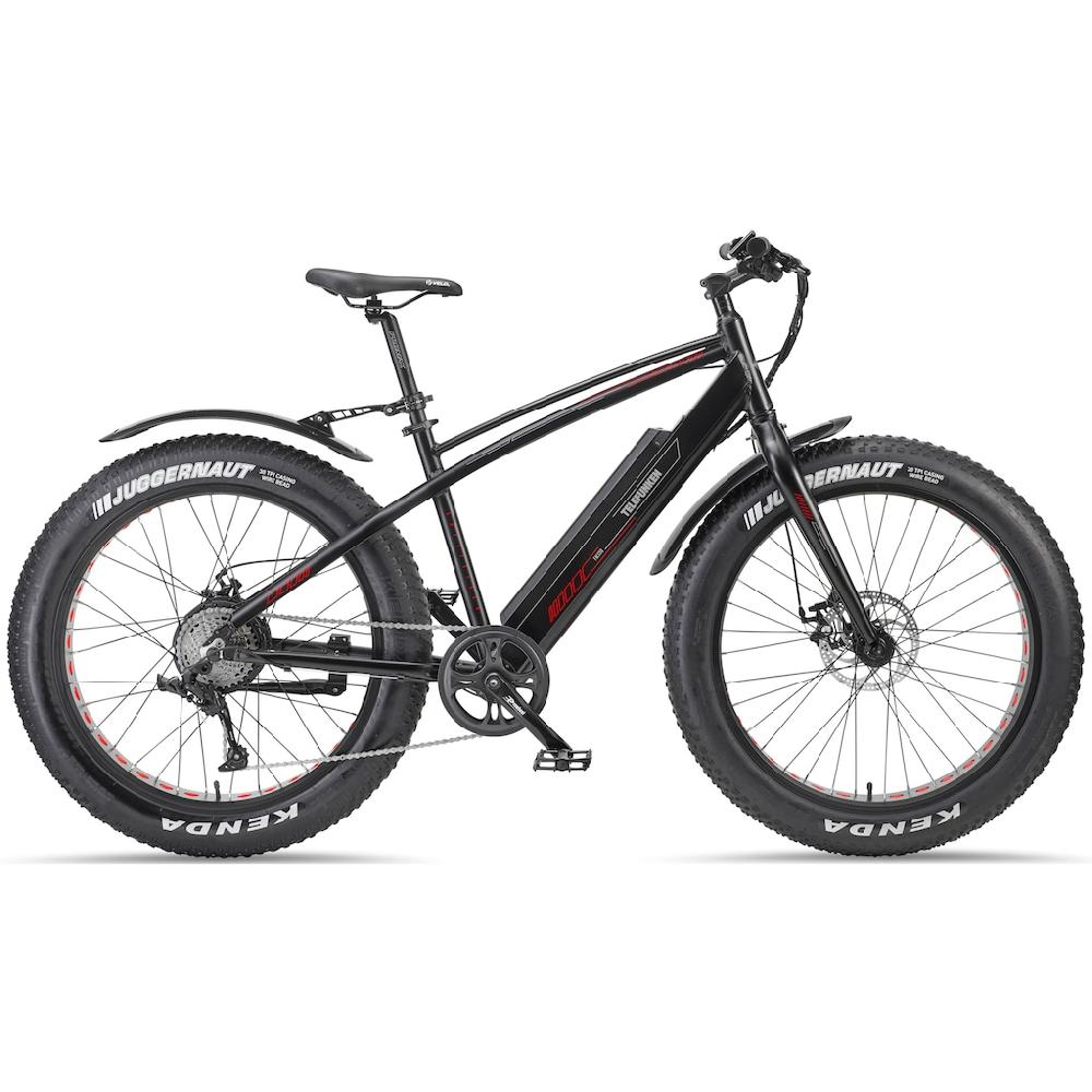 Telefunken E-Bike »Aufsteiger FM350« 8 Gang Heckmotor 250 W (26 Zoll x 4 00 Breitreifen-ca. 100km Reichweite-Geländebike off road) Pedelec Elektrofahrrad für Damen u. Herren MTB Mountainbike auf Rechnung bestellen