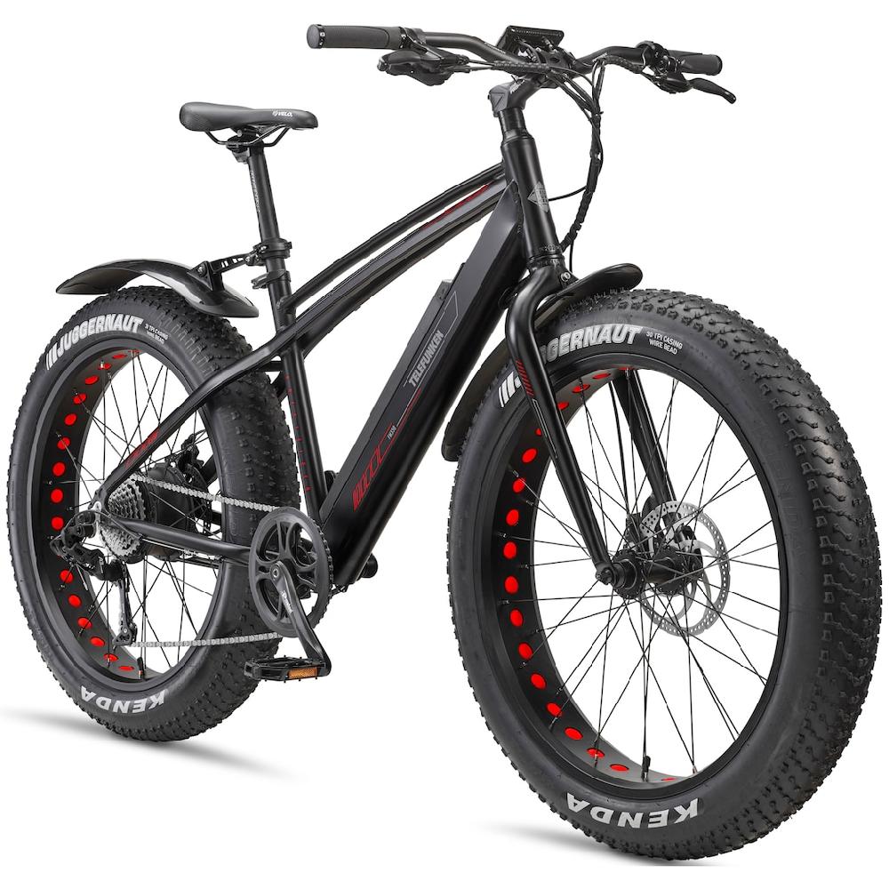 Telefunken E-Bike »Aufsteiger FM350« 8 Gang Heckmotor 250 W (26 Zoll x 4 00 Breitreifen-ca. 100km Reichweite-Geländebike off road) Pedelec Elektrofahrrad für Damen u. Herren MTB Mountainbike auf Rechnung bestellen Lagerräumung