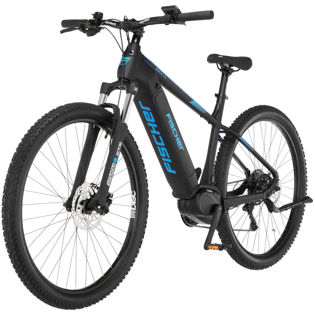 FISCHER Fahrrad E-Bike »MONTIS 4.5i 522« 10 Gang Shimano Deore Mittelmotor 250 W (mit Fahrradschloss) Pedelec Elektrofahrrad für Damen u. Herren MTB Mountainbike Heißer Verkauf