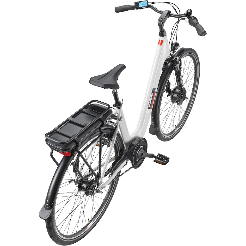 Telefunken E-Bike »Multitalent RC845« 7 Gang Shimano Frontmotor 250 W (28 Zoll Straßenzulassung ca. 100 km Reichweite) Pedelec Elektrofahrrad für Herren u. Damen tiefer Einstieg Cityrad Bestseller