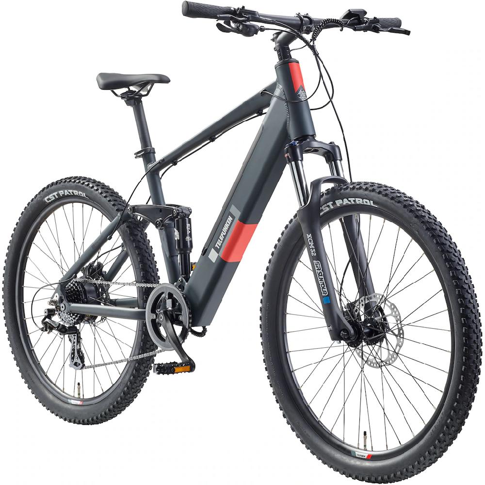 Telefunken E-Bike »Aufsteiger M936« 8 Gang Shimano Altus Heckmotor 250 W Pedelec Elektrofahrrad Damen Herren MTB Mountainbike Fully auf Raten Räumungsverkauf