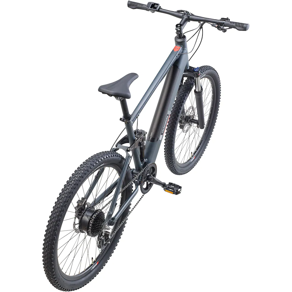 Telefunken E-Bike »Aufsteiger M936« 8 Gang Shimano Altus Heckmotor 250 W Pedelec Elektrofahrrad Damen Herren MTB Mountainbike Fully auf Raten Räumungsverkauf
