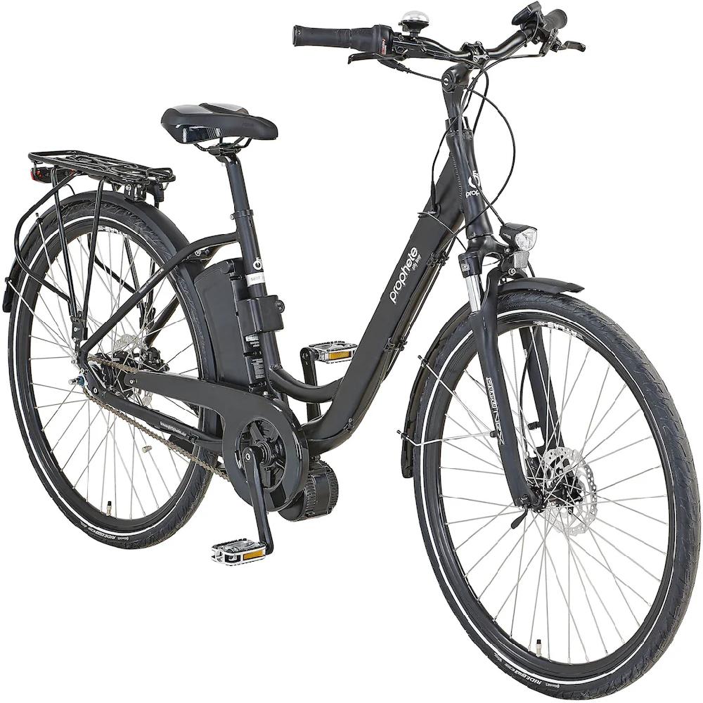 Prophete E-Bike »City« 7 Gang Shimano Mittelmotor 250 W Pedelec Elektrofahrrad für Damen u. Herren Cityrad Letzte 3 Tage