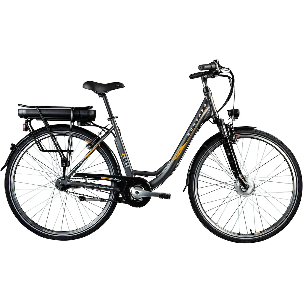 Zündapp E-Bike »Z502« 7 Gang Frontmotor 240 W Pedelec Elektrofahrrad für Damen u. Herren Cityrad auf Rechnung online bestellen Letzter Tag