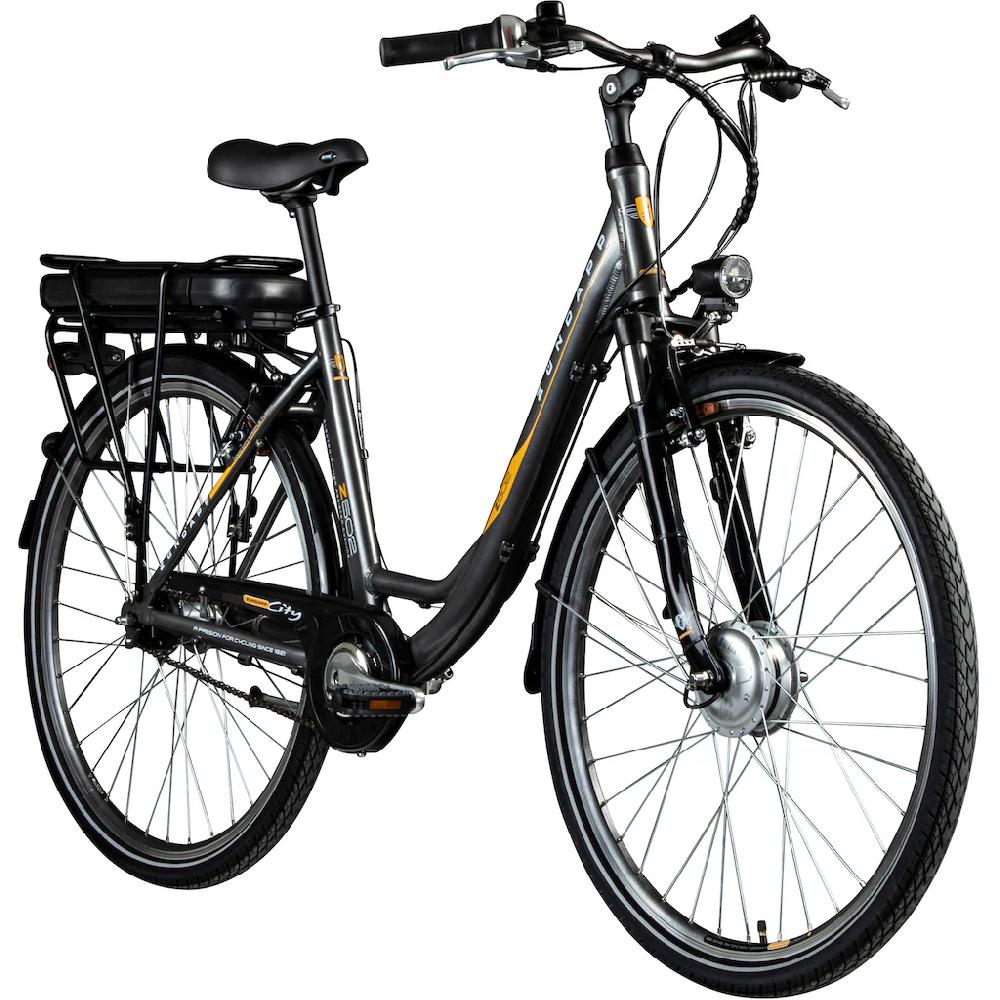 Zündapp E-Bike »Z502« 7 Gang Frontmotor 240 W Pedelec Elektrofahrrad für Damen u. Herren Cityrad auf Rechnung online bestellen Letzter Tag