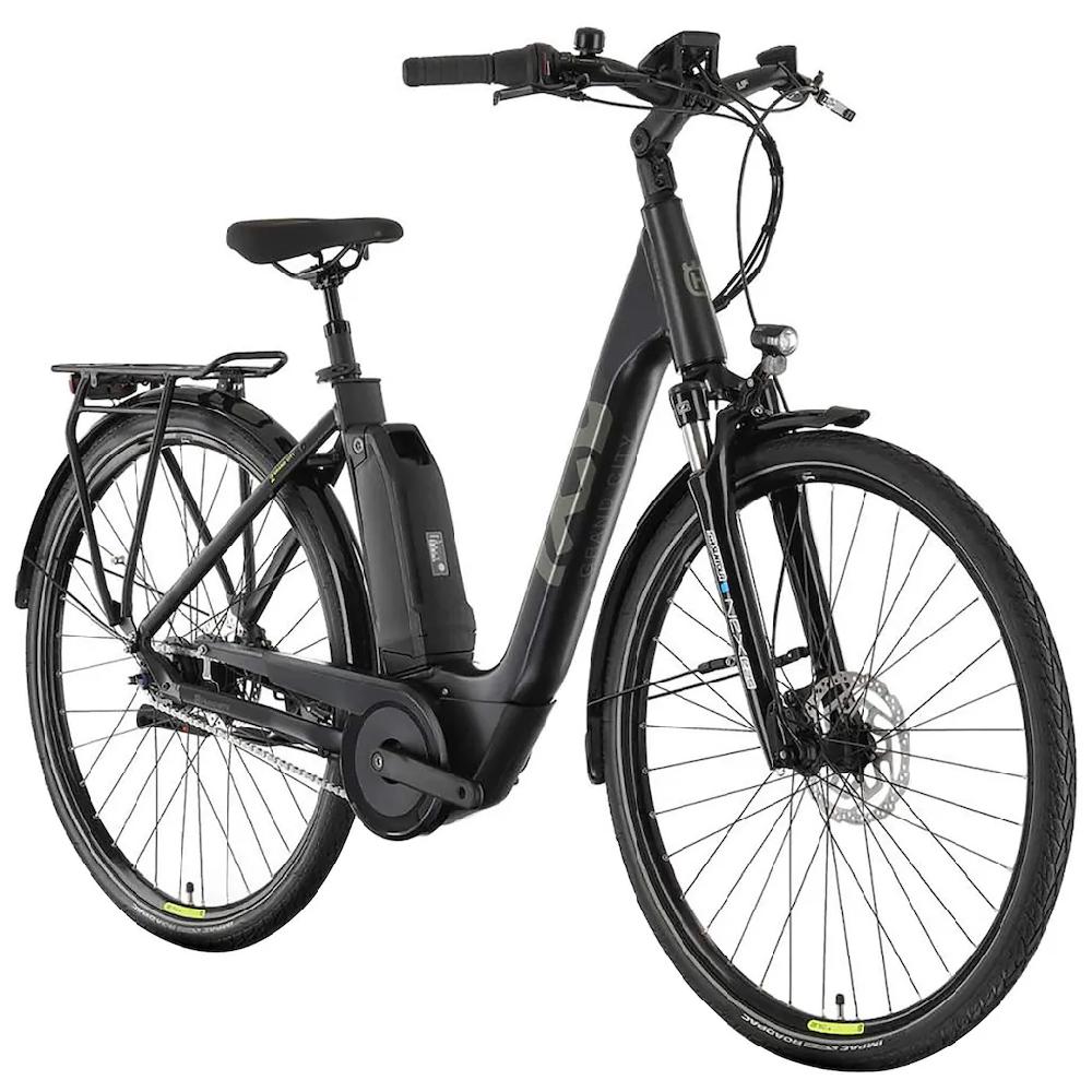Husqvarna E-BICYCLES E-Bike »E-Citybike Grand City Y2« 9 Gang Tektro RD-T350 Mittelmotor 250 W (28 Zoll Yamaha Motor Scheibenbremsen mit Straßenzulassung) Pedelec Elektrofahrrad für Herren u. Damen Cityrad tiefer Einstieg Riesige Rabatte