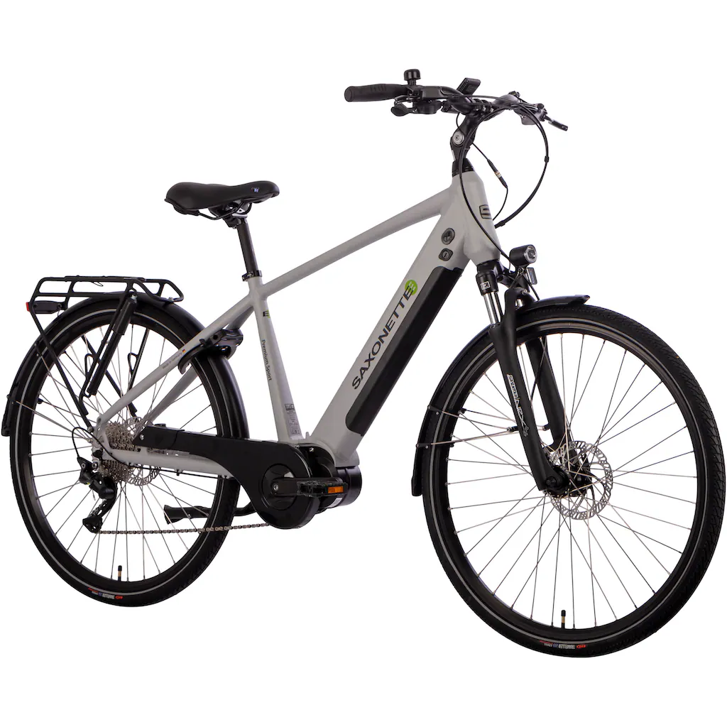 SAXONETTE E-Bike »Premium Sport (Diamant)« 10 Gang Mittelmotor 250 W Pedelec Elektrofahrrad für Herren Trekkingrad Clearance-Verkauf
