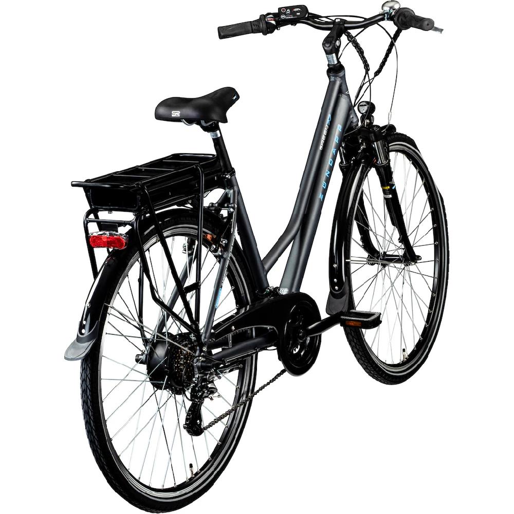 Zündapp E-Bike »Green 7.7 Damen« 21 Gang Shimano Altus RD-M310 Heckmotor 250 W Pedelec Elektrofahrrad für Damen Trekkingrad Fabrikladen