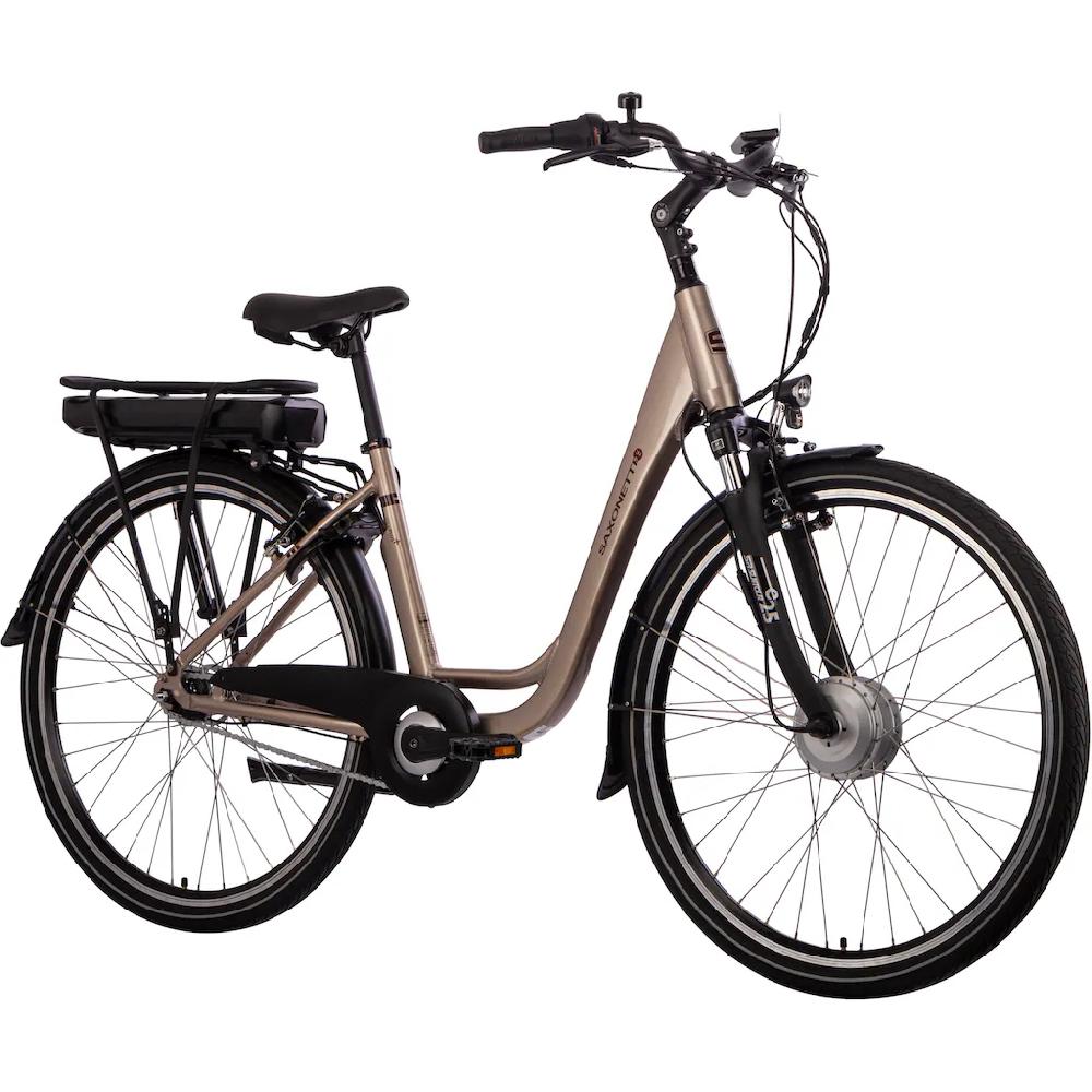 SAXONETTE E-Bike »City Plus« 7 Gang Shimano Nexus Frontmotor 250 W Pedelec Elektrofahrrad für Damen u. Herren Cityrad Begrenzt auf 3 Tage