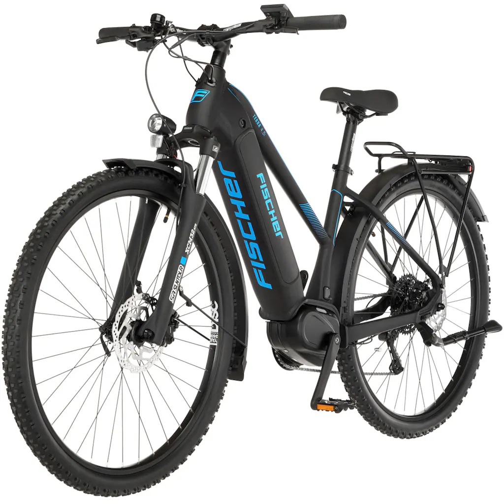 FISCHER Fahrrad E-Bike »TERRA 4.5i 522« 10 Gang Shimano Deore Mittelmotor 250 W (mit Schloss) Pedelec Elektrofahrrad für Damen u. Herren ATP auf Rechnung zollfrei