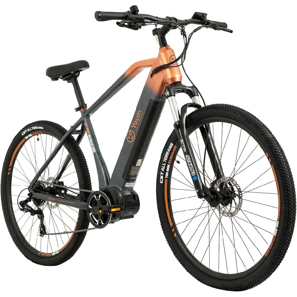 TOTEM E-Bike »FJ-M« 8 Gang Shimano Tourney Mittelmotor 250 W Pedelec Elektrofahrrad für Damen u. Herren MTB Mountainbike auf Rechnung 50% Rabatt für begrenzte Zeit