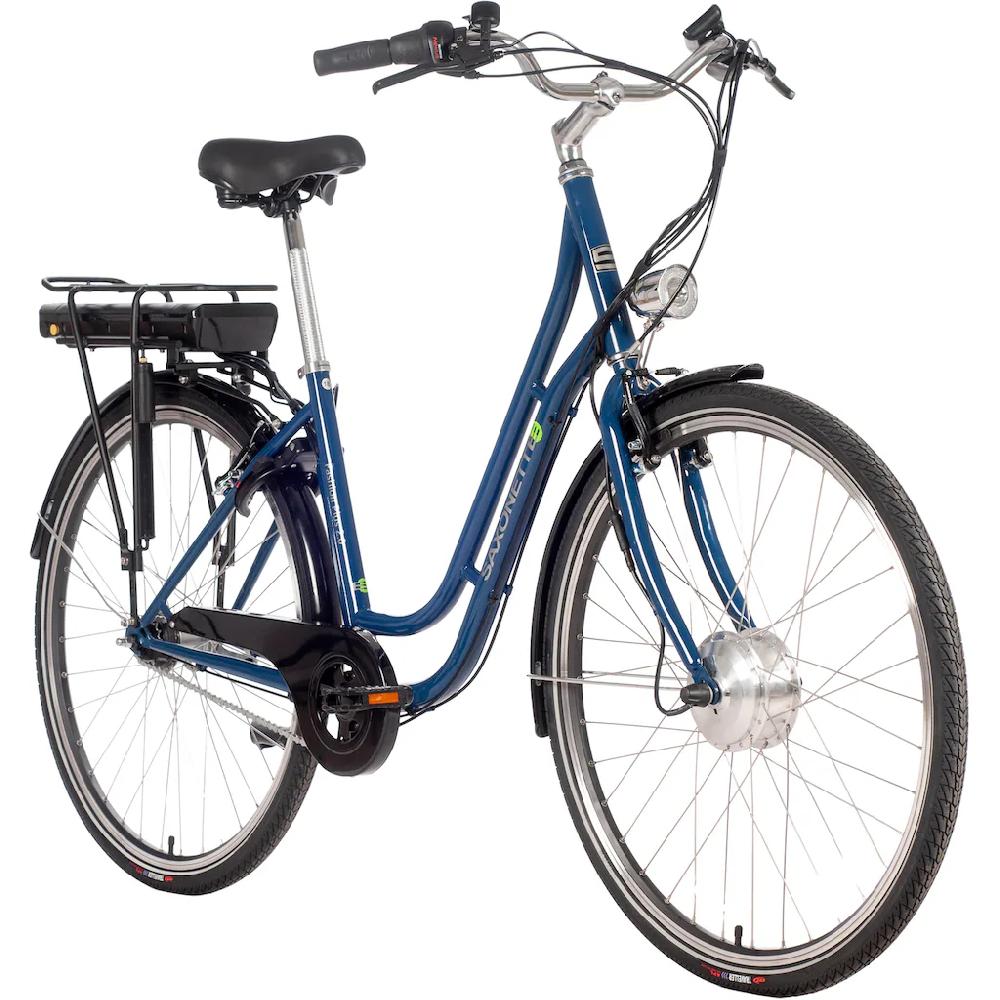 SAXONETTE E-Bike »Fashion Plus 2.0« 7 Gang Shimano Frontmotor 250 W Pedelec Elektrofahrrad für Damen u. Herren Cityrad 2025