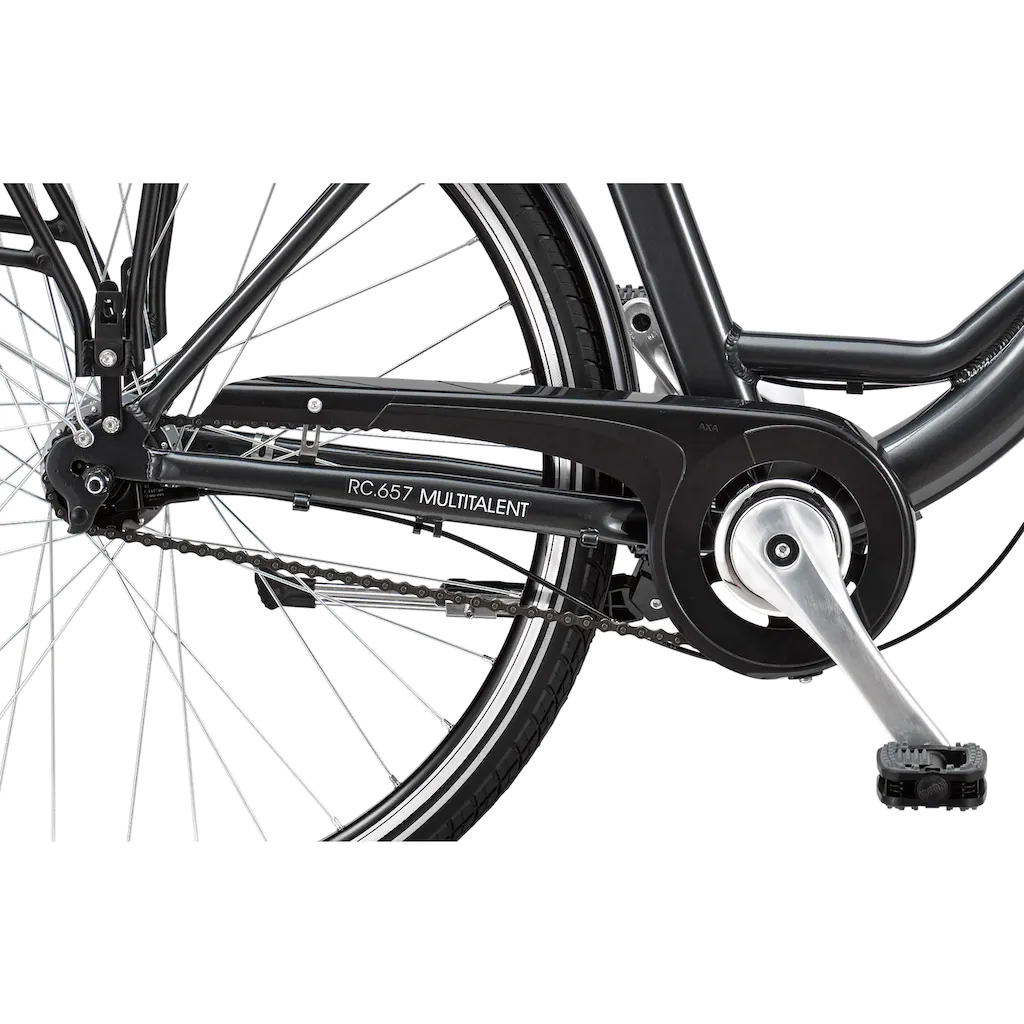 Telefunken E-Bike »Multitalent RC657« 7 Gang Shimano Nexus Frontmotor 250 W Pedelec Elektrofahrrad für Damen u. Herren Cityrad auf Rechnung Schlussverkauf