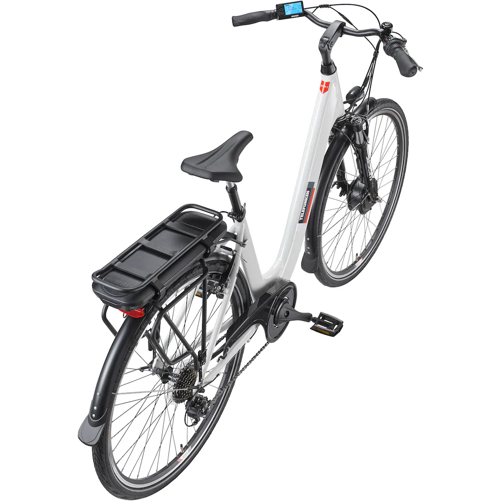 Telefunken E-Bike »Multitalent RC825« 7 Gang Shimano Frontmotor 250 W (28 Zoll Straßenzulassung ca. 100 km Reichweite) Pedelec Elektrofahrrad für Herren u. Damen tiefer Einstieg Cityrad auf Rechnung online kaufen Blitzverkäufe