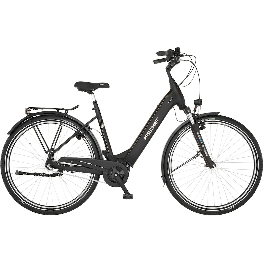 FISCHER Fahrrad E-Bike »CITA 2.2I 522« 3 Gang Shimano Nexus Mittelmotor 250 W (Schloss) Pedelec Elektrofahrrad für Damen u. Herren Cityrad Limitierter Zeitrabatt