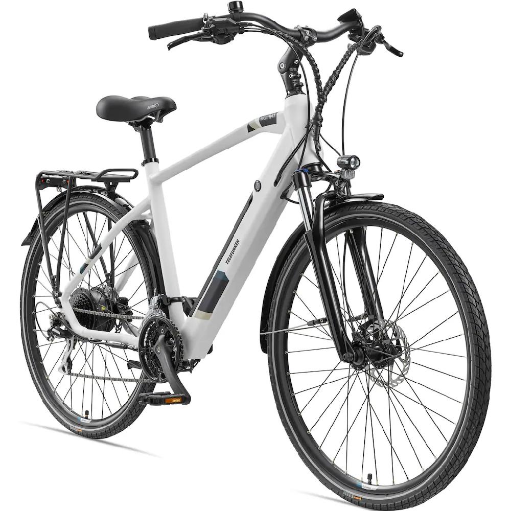 Telefunken E-Bike »Expedition XC941« 24 Gang Shimano Acera Heckmotor 250 W (ca. 100 km Reichweite-hydraulische Scheibenbremsen-Straßenzulassung) Trekking Elektrofahrrad Herren 28 Zoll 36 V 417 6 Wh Akku Pedelec Rabatt