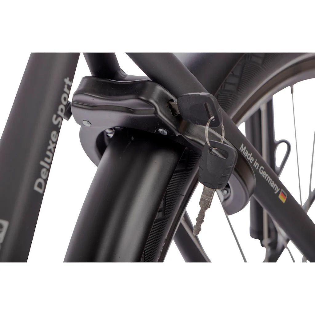 SAXONETTE E-Bike »Deluxe Sport Lady« 9 Gang Shimano Alivio Mittelmotor 250 W Pedelec Elektrofahrrad für Damen u. Herren Cityrad Begrenztes Angebot